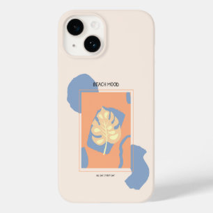 Beach Mood Abstract Tropical Leaf Case-Mate iPhone 14 Case