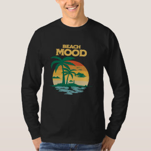 Beach Mood  Aloha Hawaii Hawaiian Island Palm Tree T-Shirt
