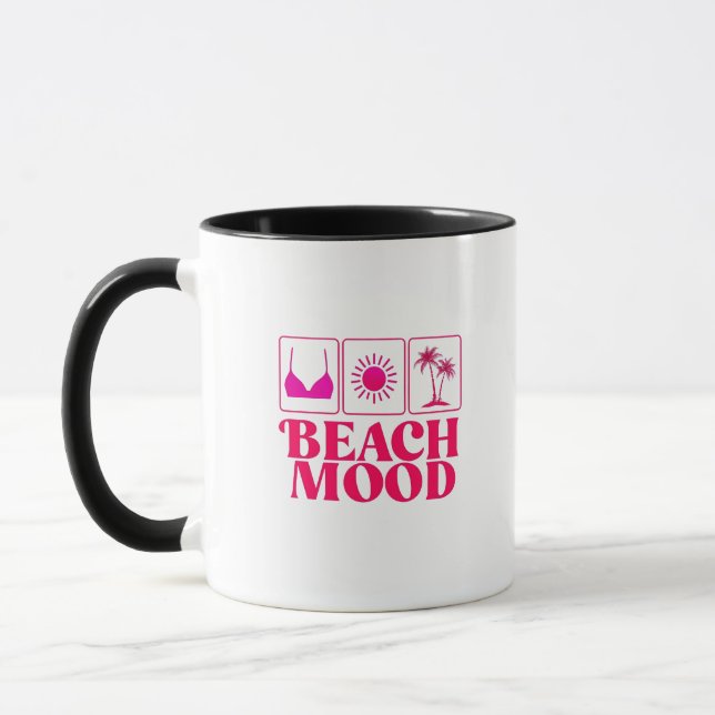 Beach Mood Tropical Coffee Mug – Summer Vibes (Left)