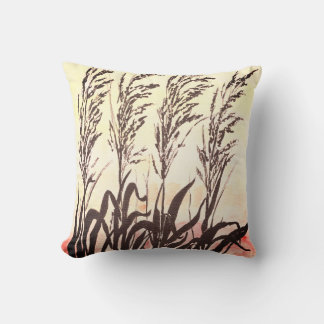 Beach Morning Throw Pillow