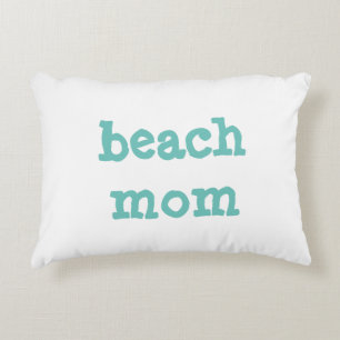 beach mum Accent Pillow