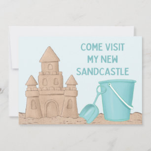 Beach My New Sandcastle Moving New Address Announcement