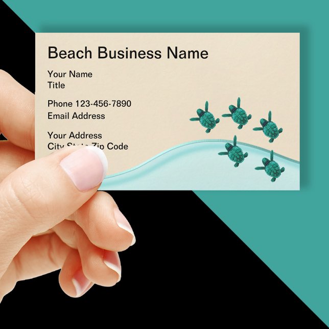 Beach Nature Theme Business Card (t)