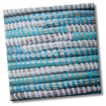Beach Nautical Blue Rope Pattern Tile<br><div class="desc">Beautiful teal and tan print made up of woven basket weave rope! Perfect for the coastal beach lover, nautical theme, or a summer pattern. Whether you want to use this tile as a little coaster or trivet for a drink or plate... or you want to go big with a kitchen...</div>
