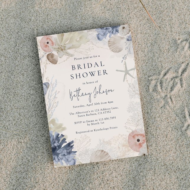 Beach Nautical Bridal Shower Invitation (Creator Uploaded)