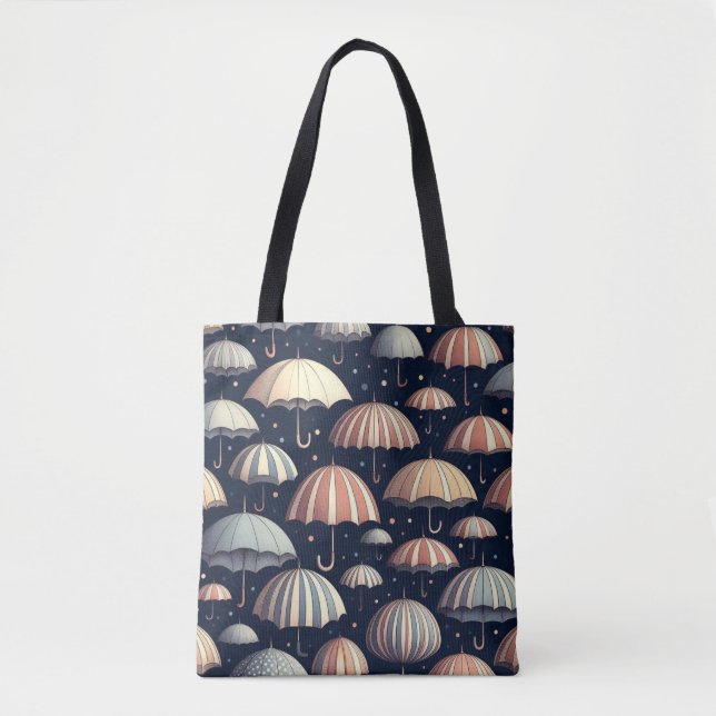 Beach Nights in The Rain Tote Bag (Front)