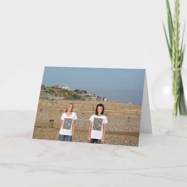 Beach obsessed. card (Front)