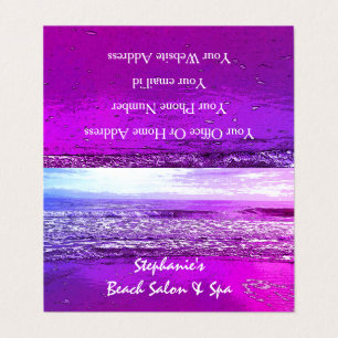 Beach Ocean Artistic Pink Tropical Paradise 2023 Business Card