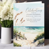 Beach Ocean Celebration of Life Photo Funeral