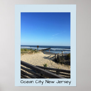 Beach Ocean City New Jersey Poster