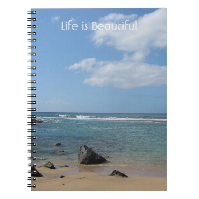 Beach Ocean Kauai Notebook (Front)