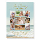 Beach Ocean Photo Collage Funeral Memorial Welcome