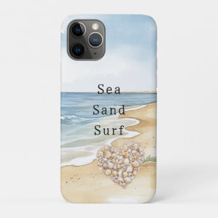 Beach Ocean Sea Shells Heart Case-Mate iPhone Case