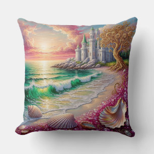 🌸 Beach Ocean Shell Coastal Dream Style 🌸 Cushion