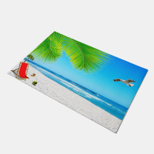 Beach Ocean View Door Mat