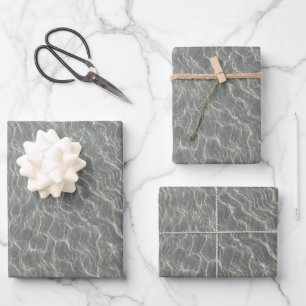 Beach Ocean Water Ripples & Sand  Wrapping Paper Sheet