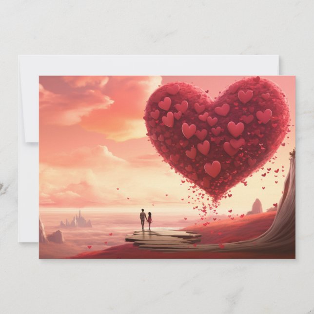 Beach of Love: Write your letter - Valentine Card (Front)