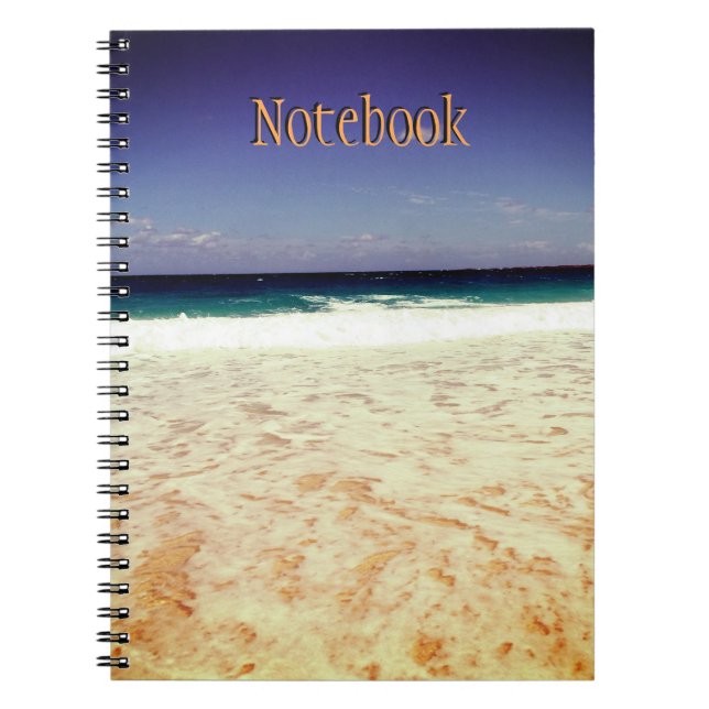 Beach of Nassau,Bahamas Spiral Notebook (Front)