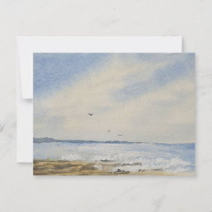 Beach Painting Postcard