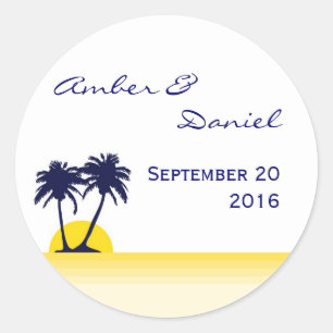 Beach Palm Tree Sticker
