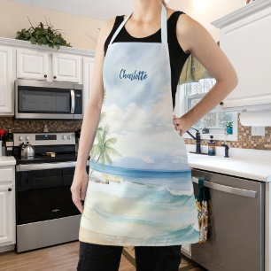 Beach palm trees name apron