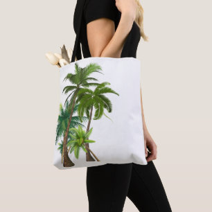Beach Palm Trees Ocean Wedding Tote Bag