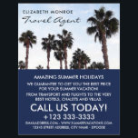Beach Palm Trees, Travel Agent Advertising Flyer<br><div class="desc">Beach Palm Trees,  Travel Agent Advertising Flyers By The Business Card Store.</div>