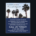 Beach Palm Trees, Travel Agent Advertising Flyer<br><div class="desc">Beach Palm Trees,  Travel Agent Advertising Flyers By The Business Card Store.</div>