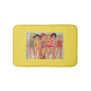 Beach Paper Doll Bath Mat