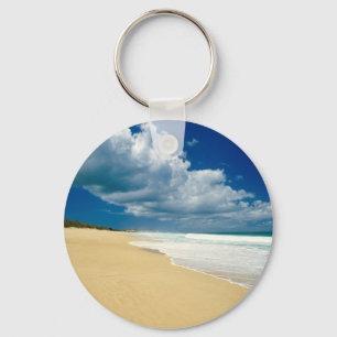 Beach Papohaku Molokai Hawaii Key Ring
