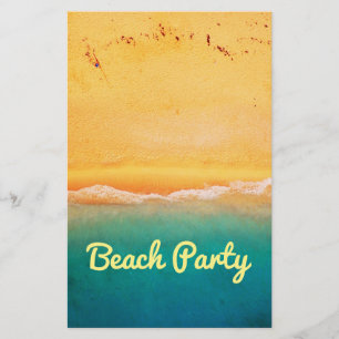 Beach party and celebrations flyer