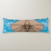 Beach party blues sun ocean umbrella pop colour