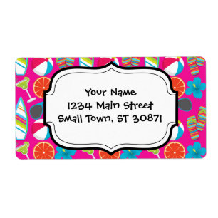 Beach Party Flip Flops Sunglasses Beach Ball Pink