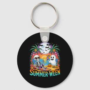 Beach Party Halloween Vibes Summerween Skeleton Gh Key Ring