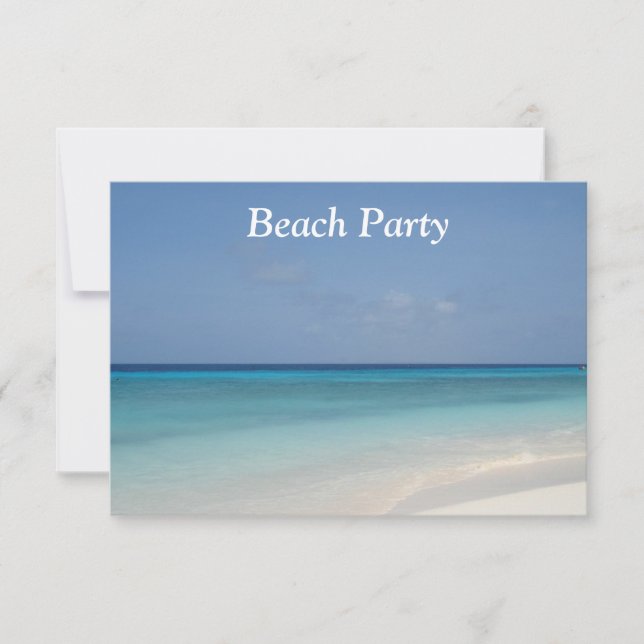 Beach Party Invitation (Front)