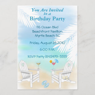 Beach Party Invitation