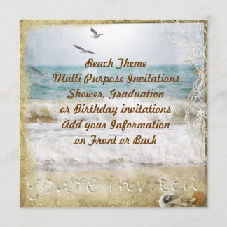 Beach Party Multi purpose Invitation