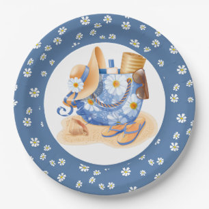 Beach Party Paper Plates