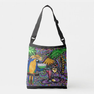 Beach Party Parrot  Crossbody Bag