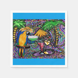 Beach Party Parrot Napkin