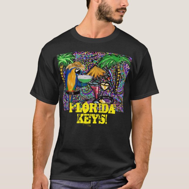 Beach Party Parrot T-Shirt (Front)