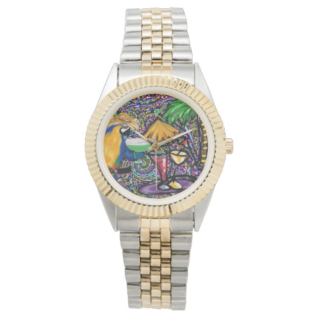 Beach Party Parrot Watch (Front)
