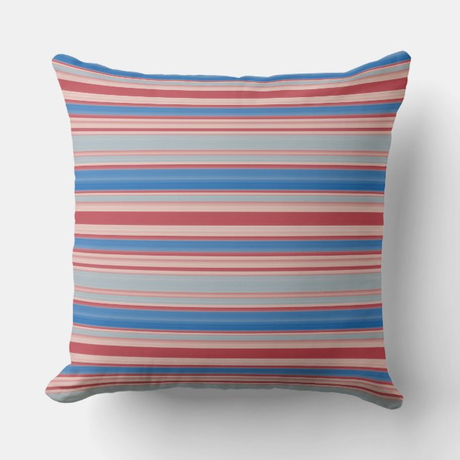 Beach Party Stripes 02 Cushion (Front)