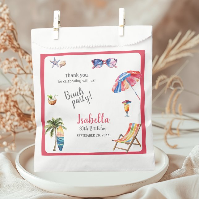 Beach Party Tropical Summer Favour Bags (Creator Uploaded)