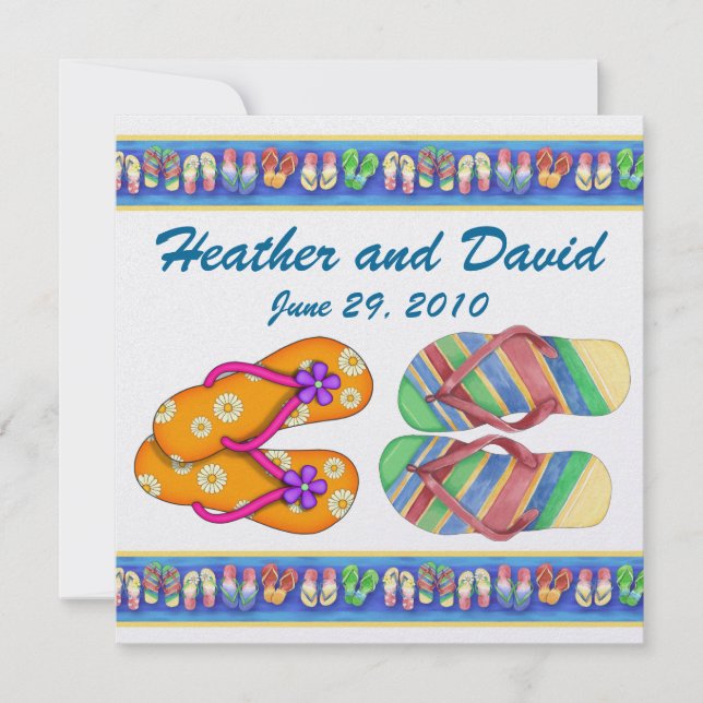 Beach Party / Wedding / Graduation  - SRF Invitation (Front)