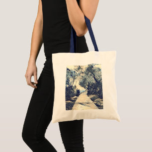 Beach Path Japanese Style Art  Tote Bag