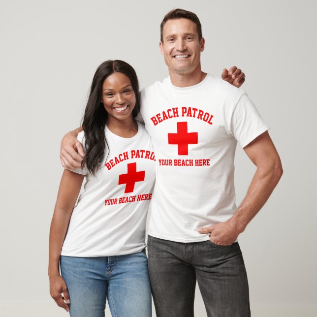Beach Patrol Personalise T-Shirt (Unisex)