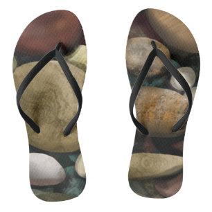 Beach pebbles jandals