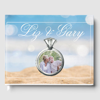 Beach Photo Destination Wedding Guest Book