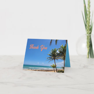 Beach Photo Thank You Card